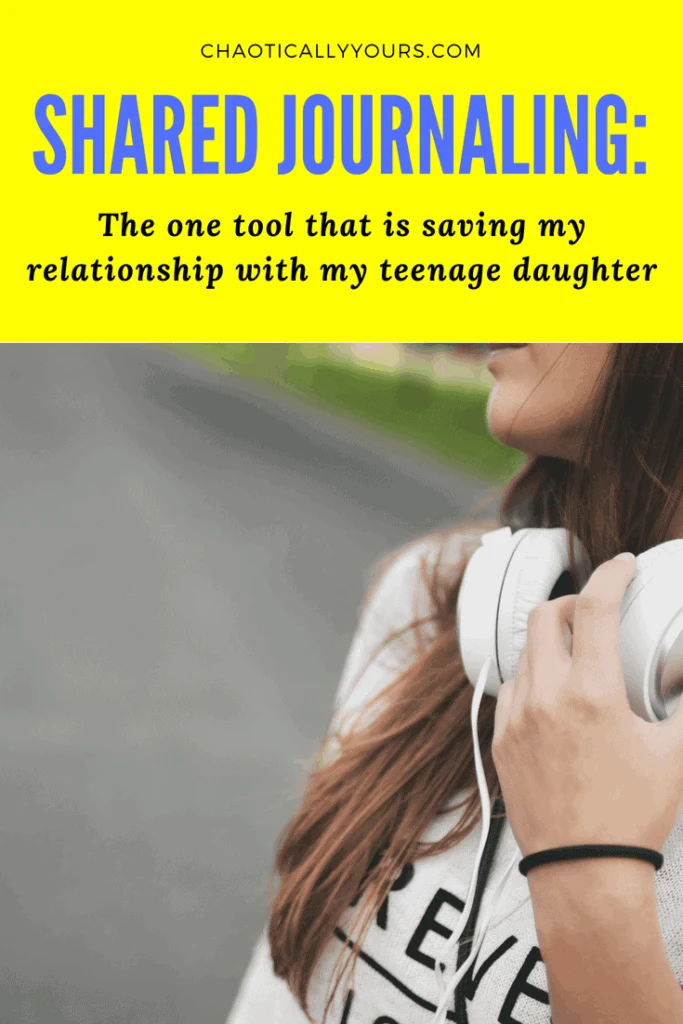 shared journal with your teenager