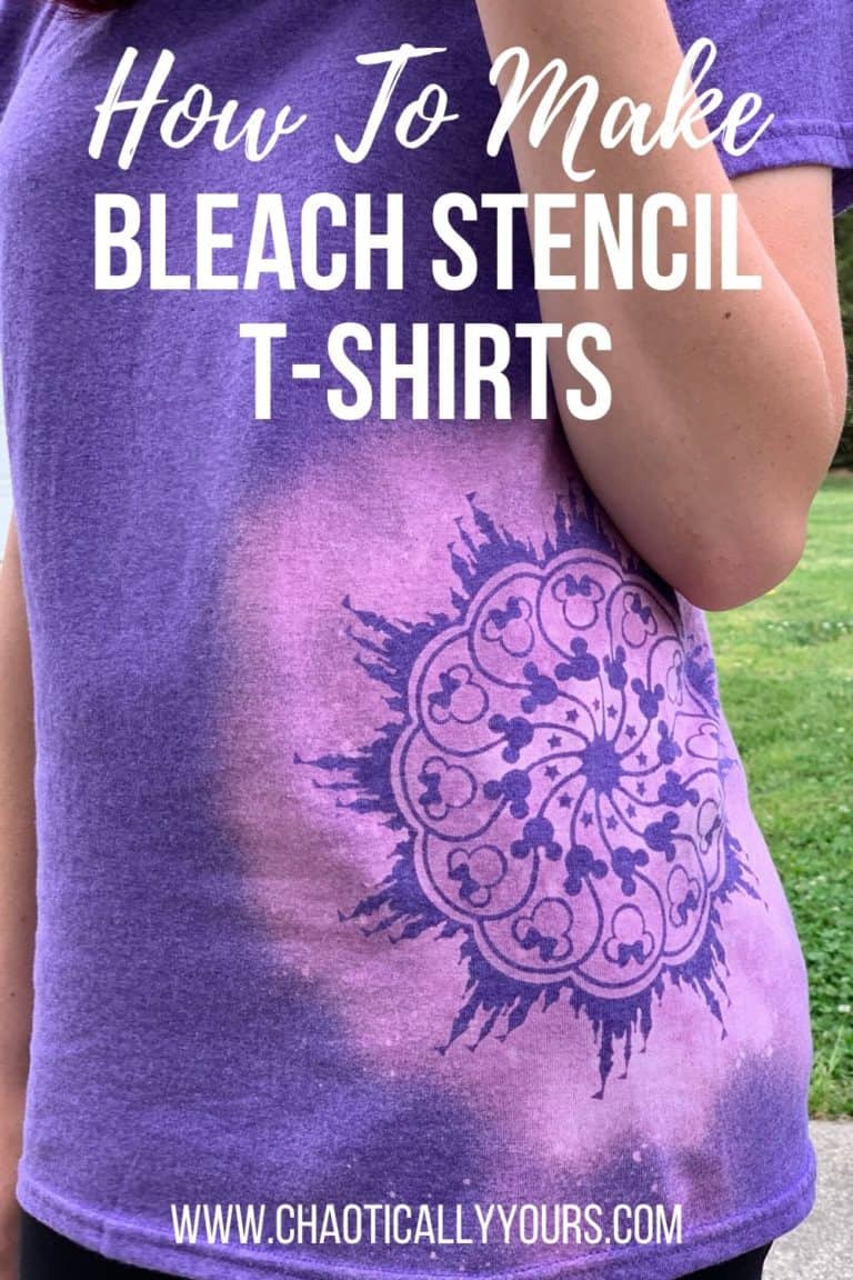 diy bleach stencil shirt