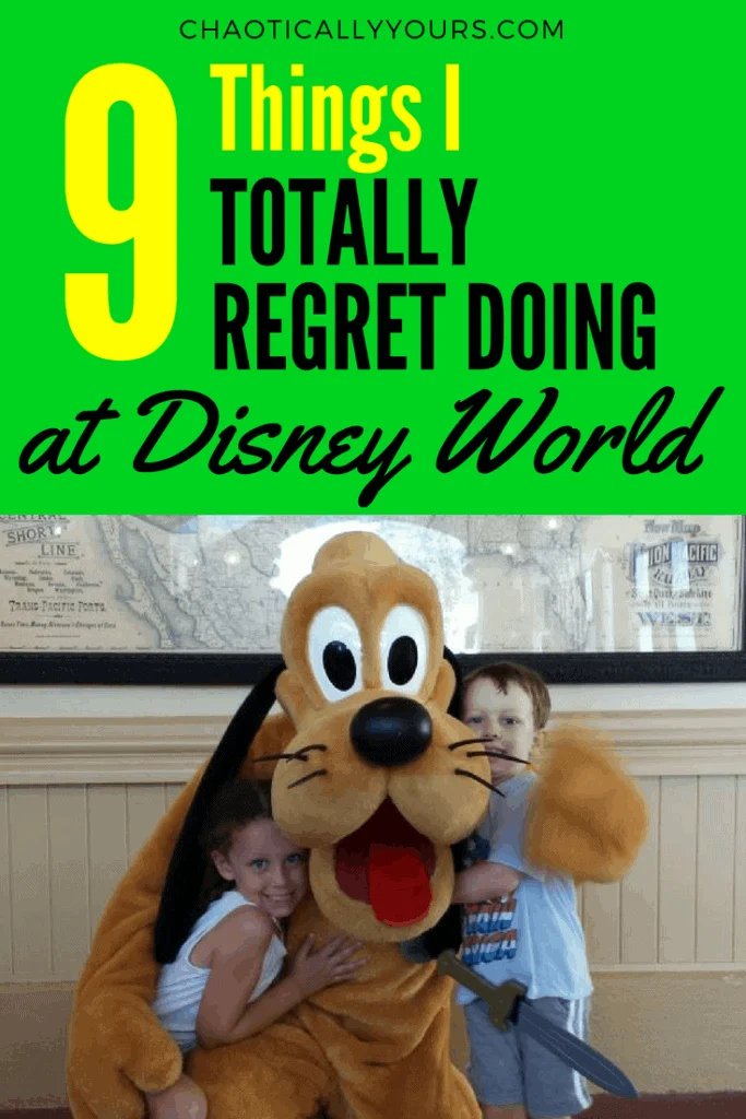 Nine Things I Regret Doing At Walt Disney World