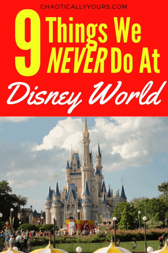 A great list of No-No's at Disney World
