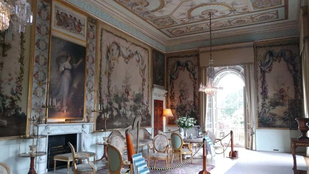 The Gorgeous Tapestry Drawing Room of Inveraray Castle, Inveraray, Scotland