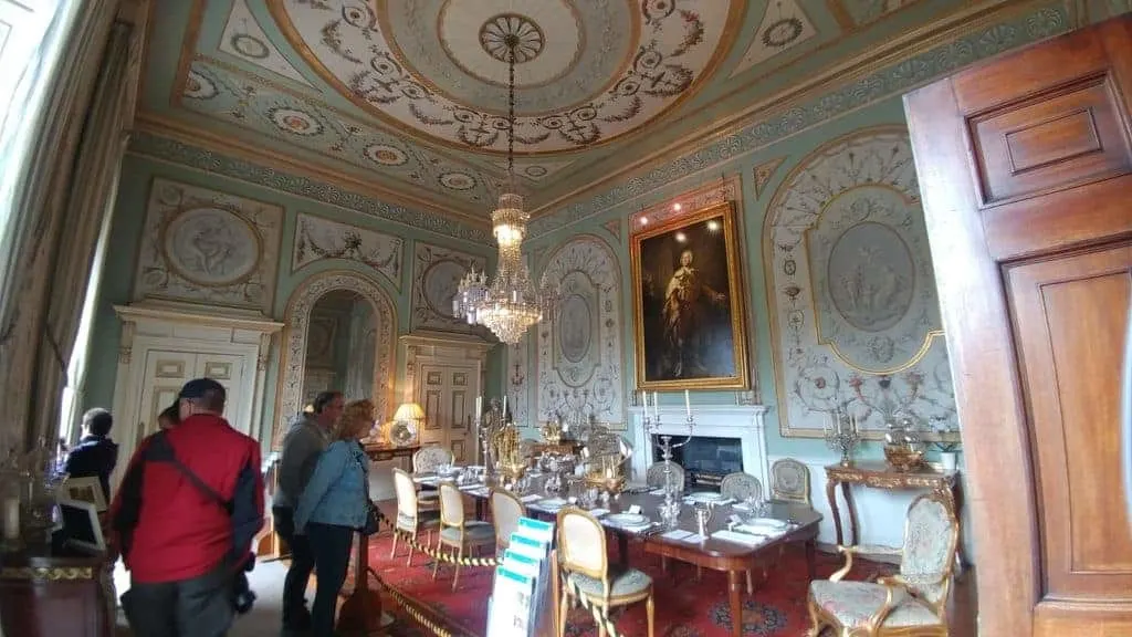 The beautiful State Dining Room of Inveraray Castle