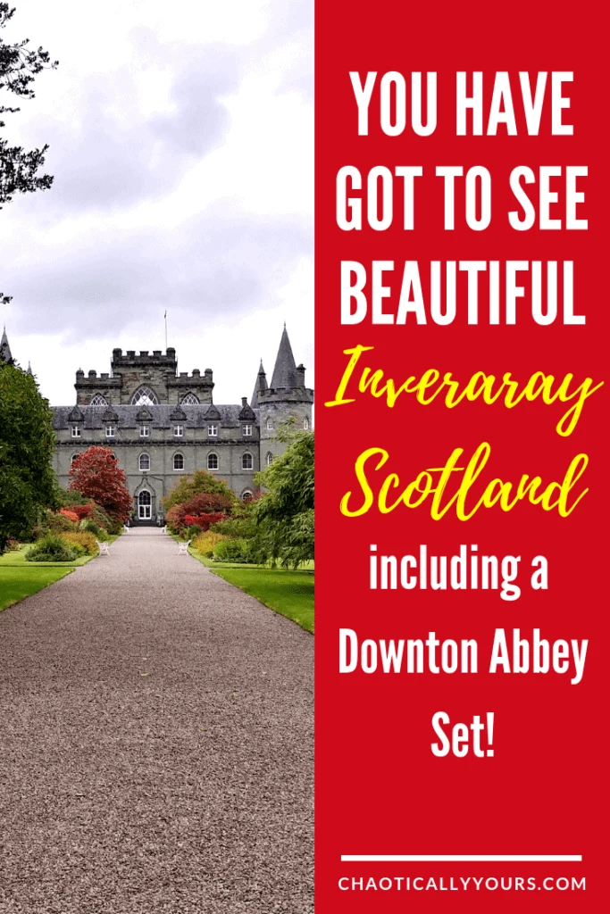 Spend a day in beautiful Inveraray, Scotland! Visit the castle and the set of a Downton Abbey Christmas Special! #scotland #downton #highlands #castle