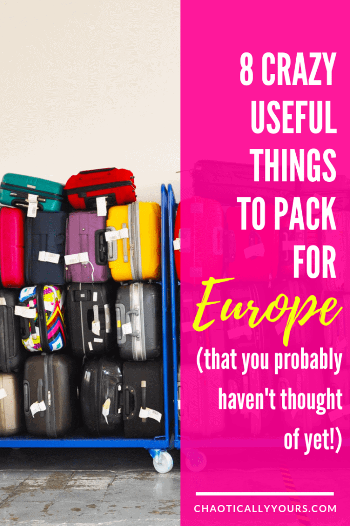 Check out these eight incredibly useful things that you need to pack for your trip to Europe. Available right now on Amazon! 