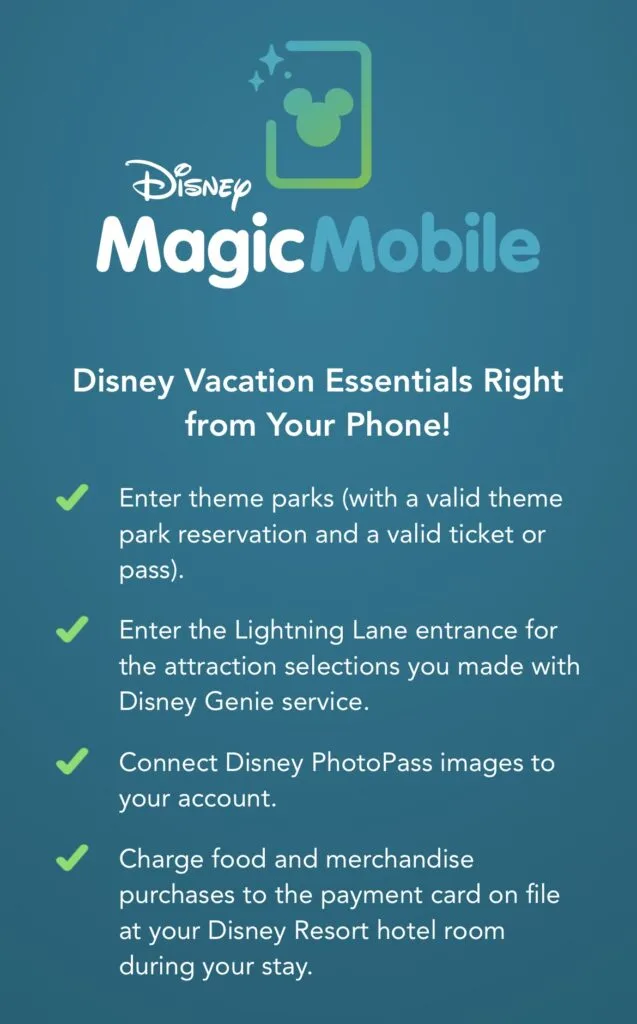 Disney Magic Mobile Welcome Screen