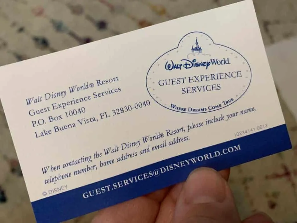 Thank a Disney Cast Member by contacting Guest Experience Services