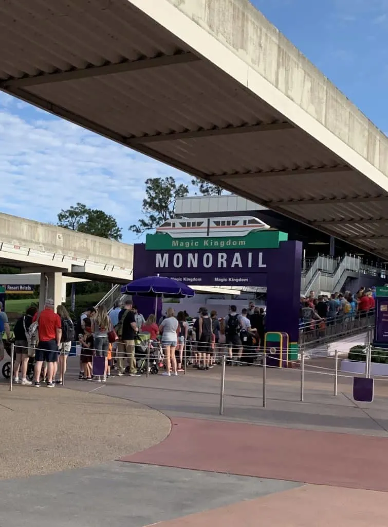 Monorail to Walt Disney World's Magic Kingdom