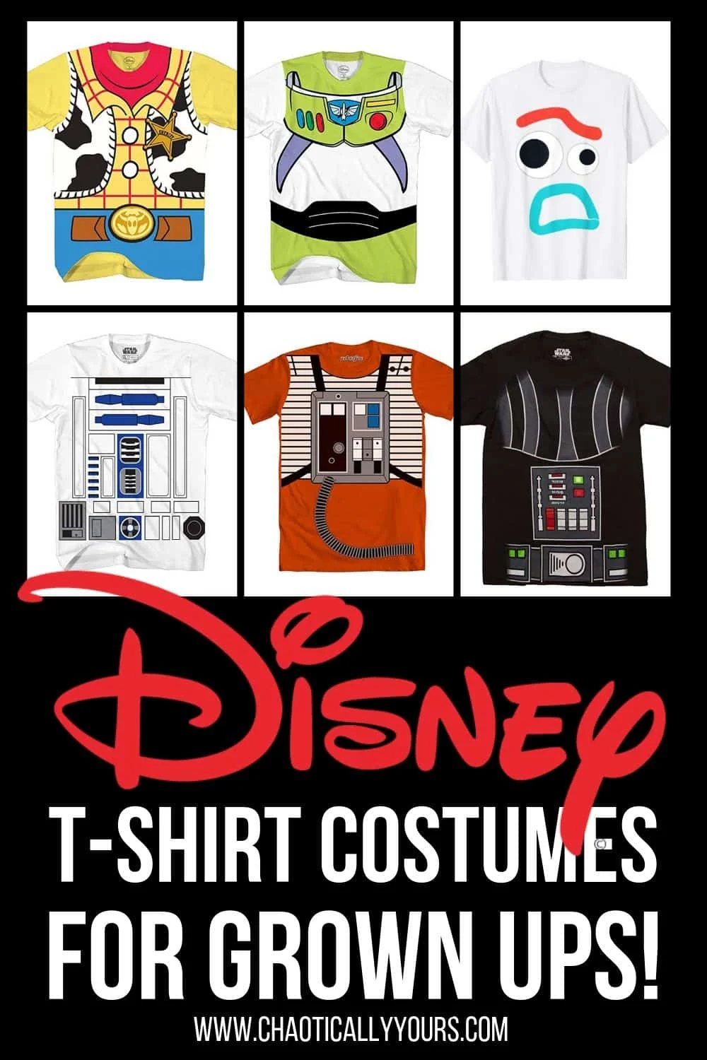 Disney T-shirt costumes for adults!