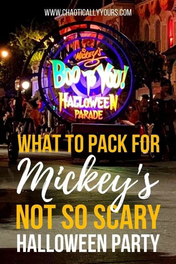 What You Should Pack For Mickey's Not So Scary Halloween Party