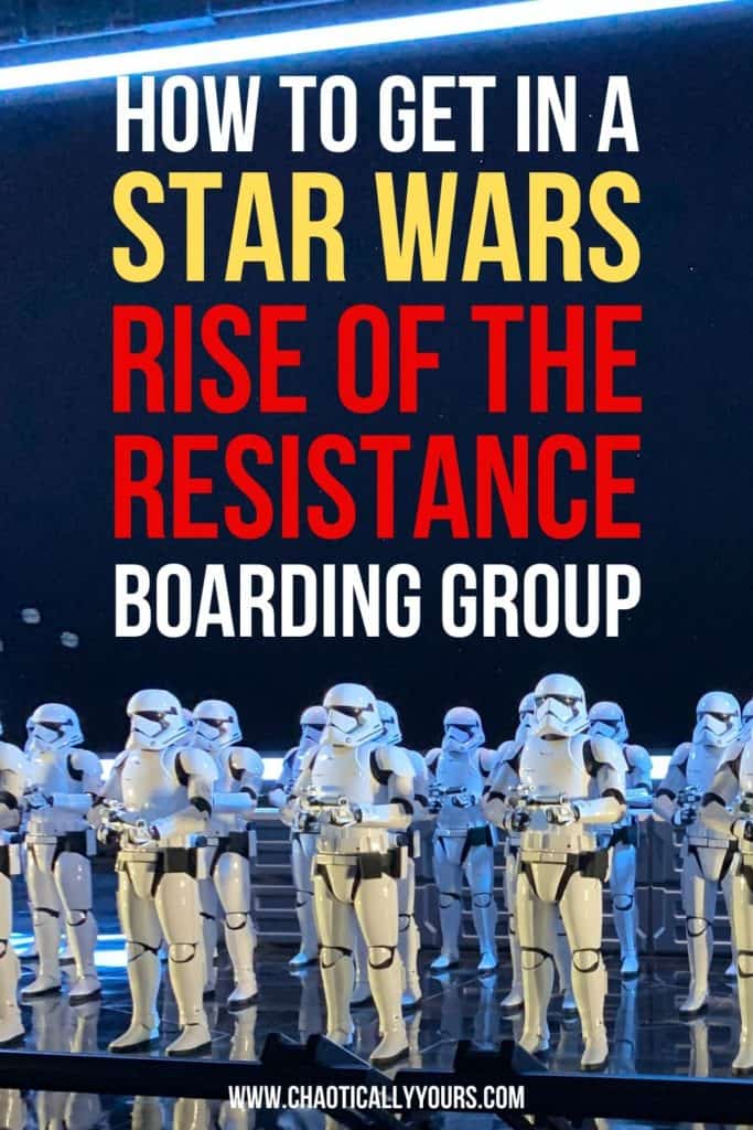 How to Get Into A Star Wars Rise Of The Resistance Boarding Group Graphic