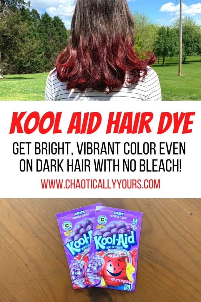 Kool aid hair dye pin image