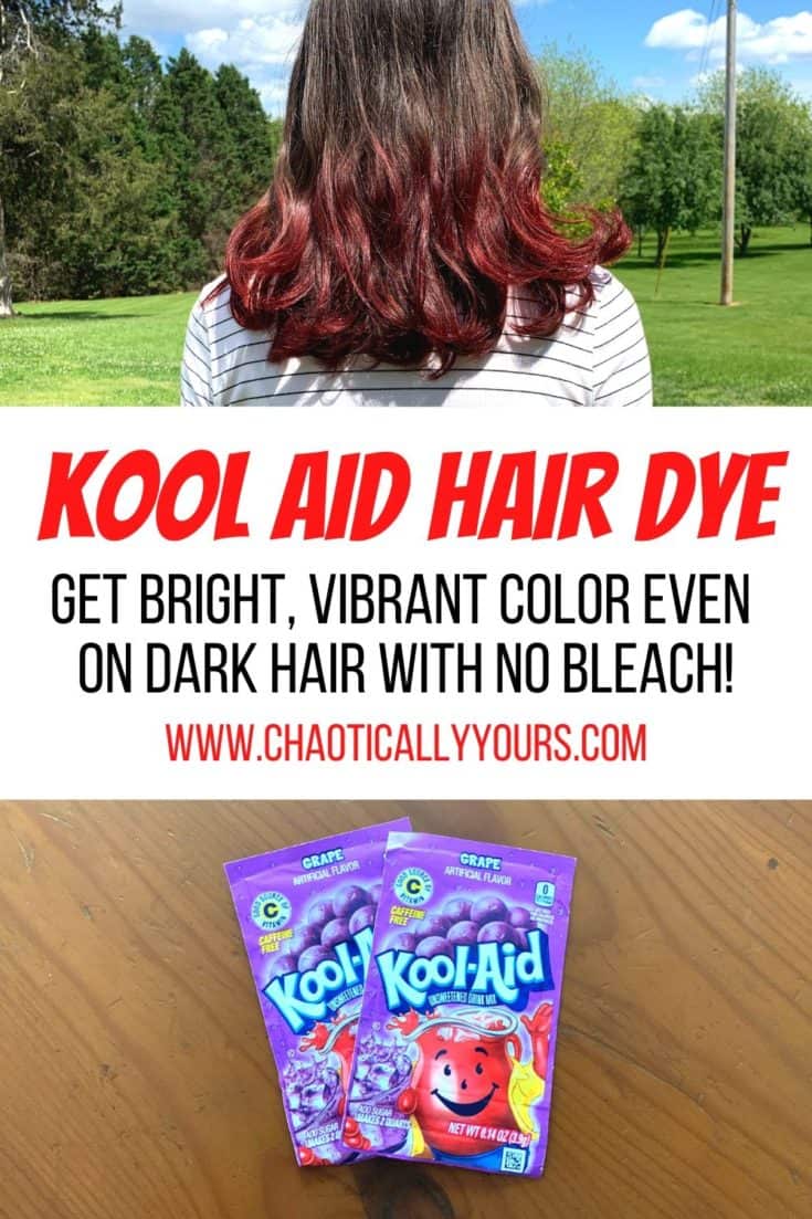 kool aid hair dye on brown hair