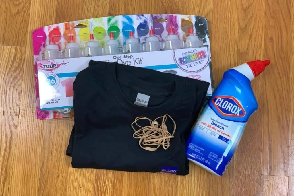 bleach tie dye supplies