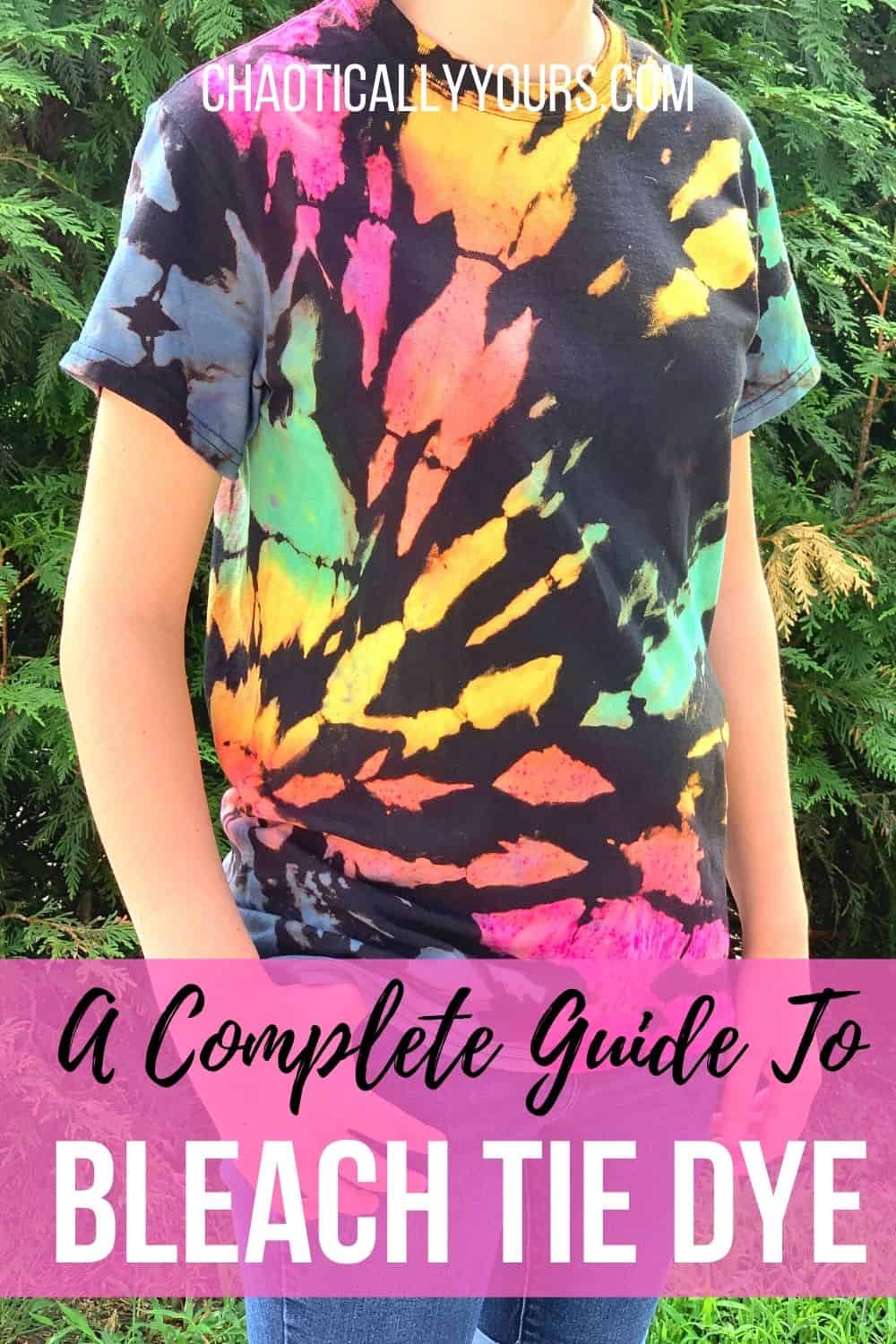 Pre-Treat Stains and Spots on Tie Dye Shirts