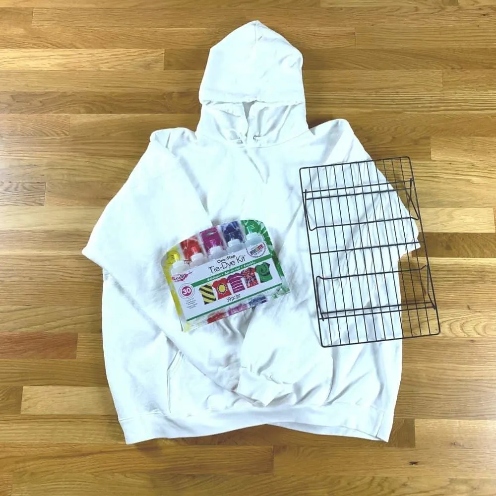 tie dye hoodie supplies