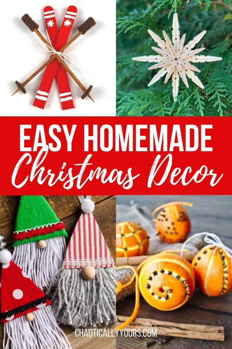 Easy Homemade Christmas Decorations - Chaotically Yours
