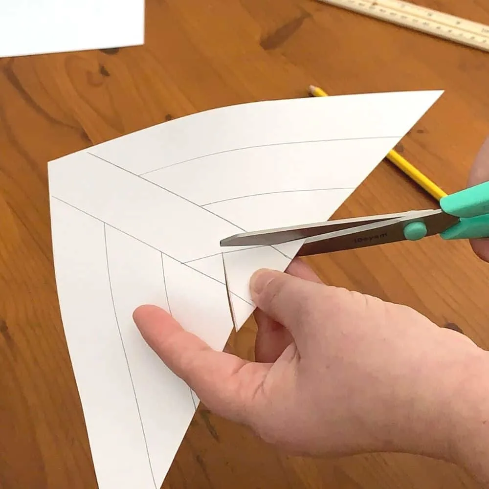 Cutting the square from the 3d snowflake