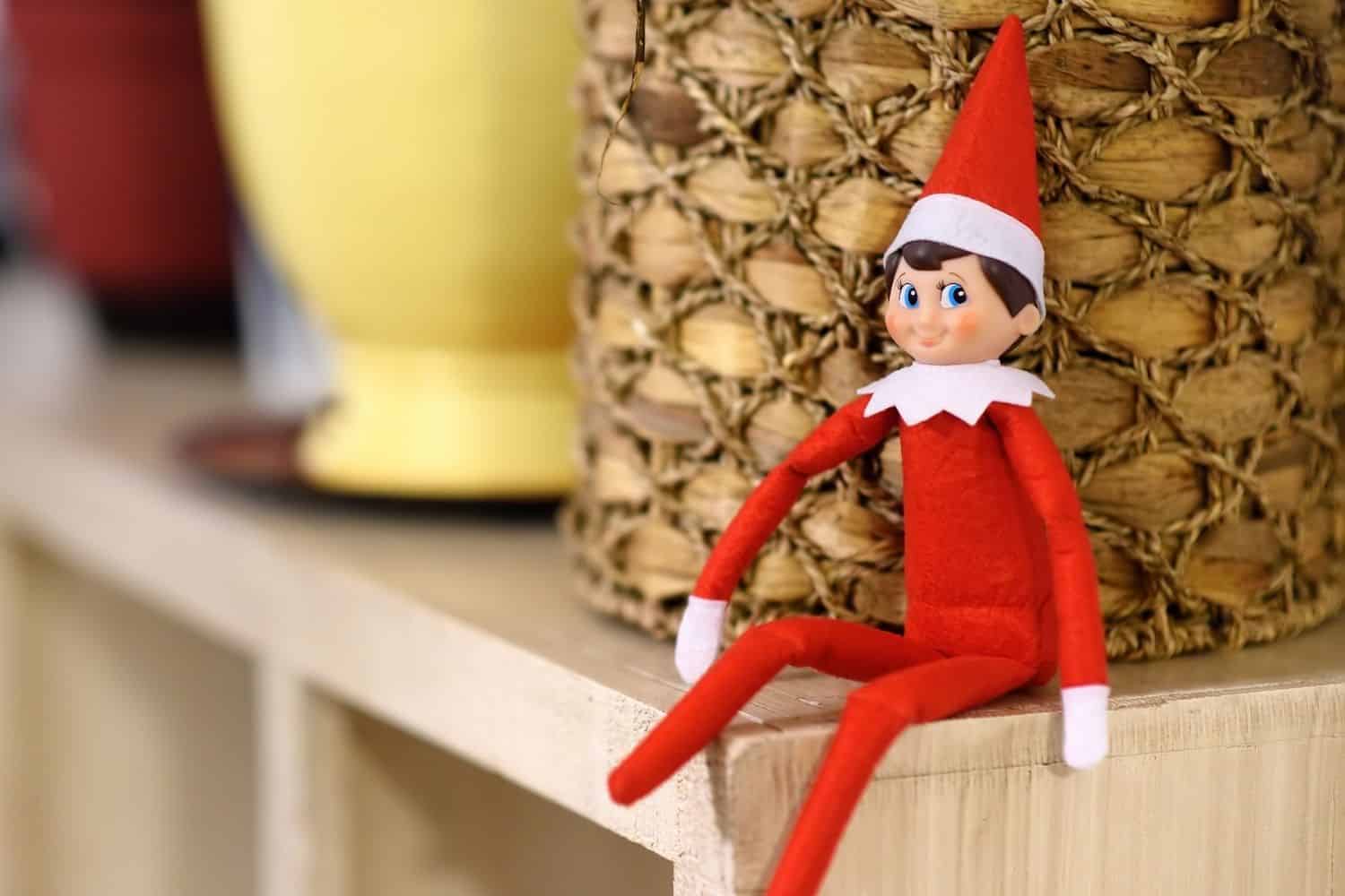Elf on the Shelf waiting for his name