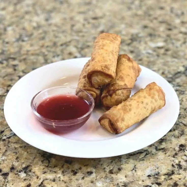 finished egg rolls