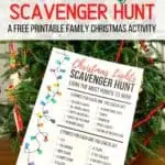 Christmas Lights Scavenger Hunt pin image