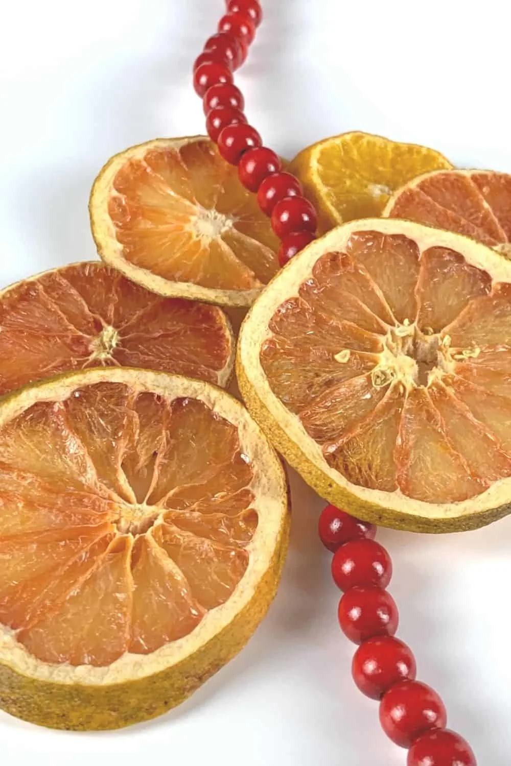 dry orange slices ready to be used