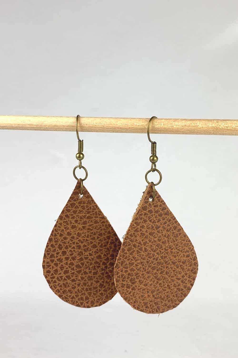 Leather Earrings DIY Chaotically Yours