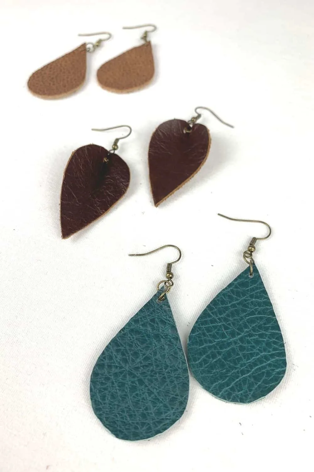 Cute on sale leather earrings