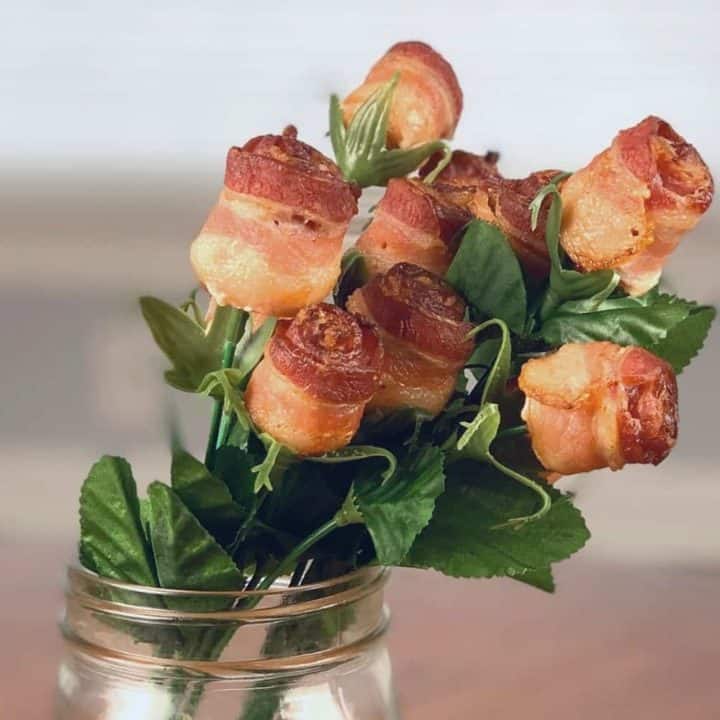 Bacon Bouquet How To Make Your Own Bacon Roses Chaotically Yours