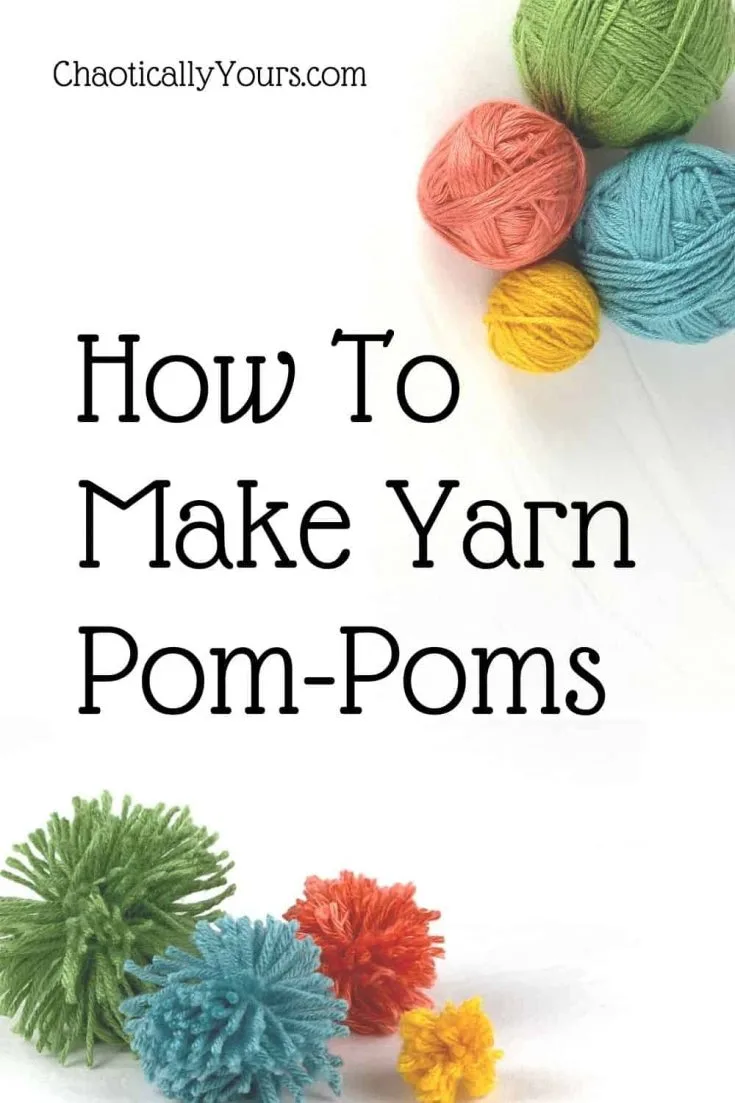 How to Make Yarn Pom Poms  How to make a pom pom, Crafts, Yarn crafts