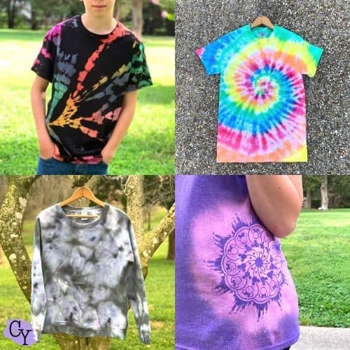 Easy Tie Dye Patterns for Kids - The Kitchen Table Classroom