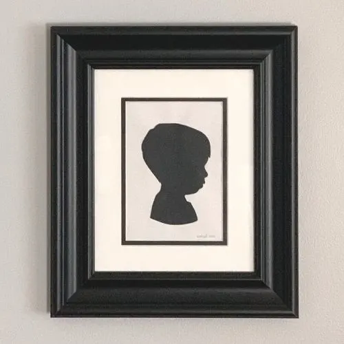 silhouette portrait of a boy