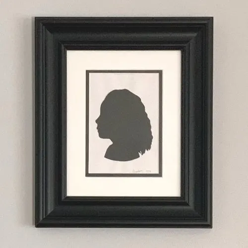 silhouette portrait of a girl
