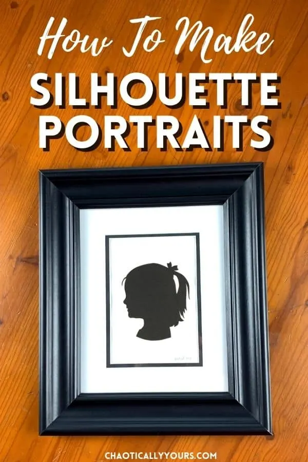 silhouette portraits pin image