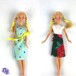 Finished no sew doll clothes