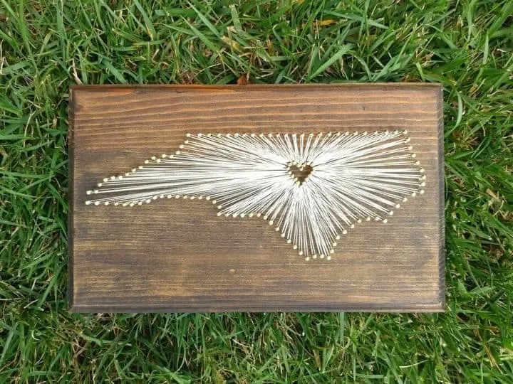 north carolina string art