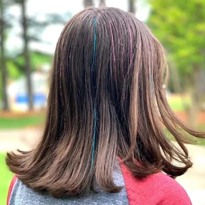 Hair Tinsel Installation with Bead