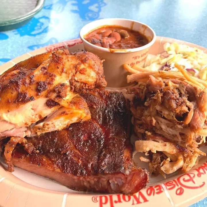 Combo Meal from Flame Tree Barbecue