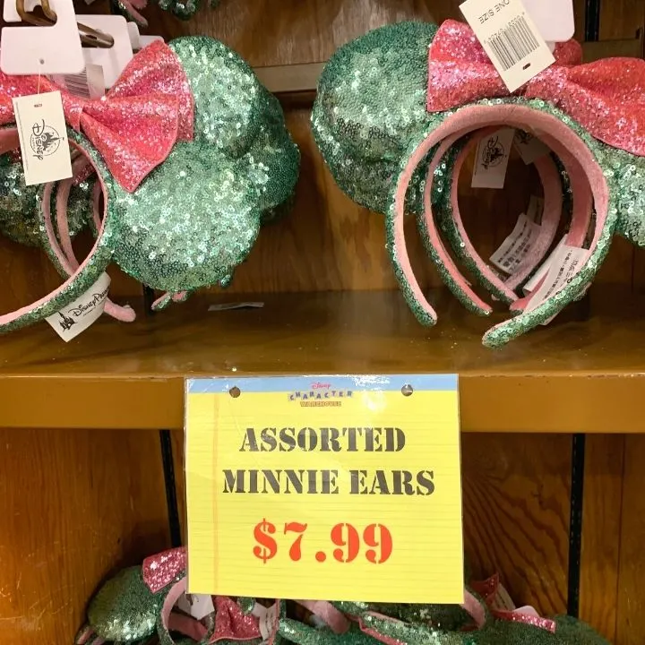 Minnie Ears at Disney Character Warehouse