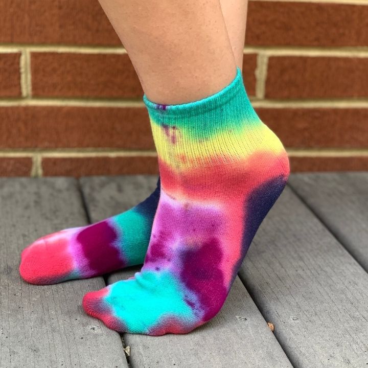tie dyed socks