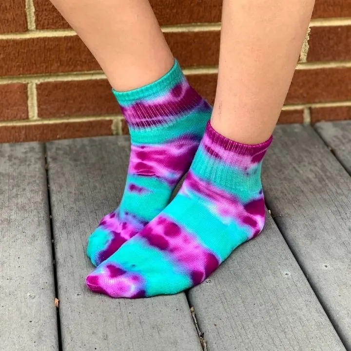 twisted tie dye socks