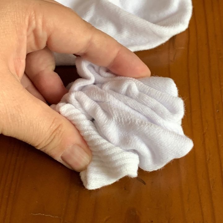 crumple tie dye technique