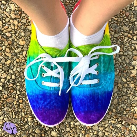 Tie Dye Shoes How To Use Sharpies To DIY Your Own Pair! Chaotically Yours