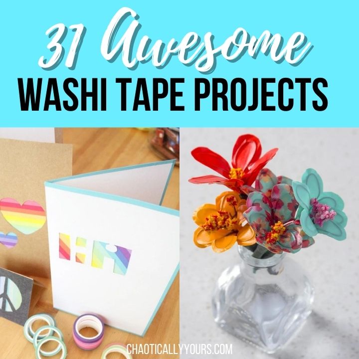 Washi Tape DIY Stickers - Red Ted Art - Kids Crafts