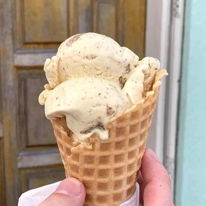 Butter pecan ice cream from Celtic Creamery