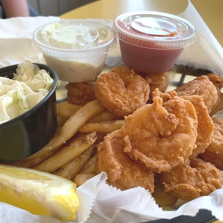 Calabash Shrimp at Ocean Grill and Tiki Bar in Carolina Beach