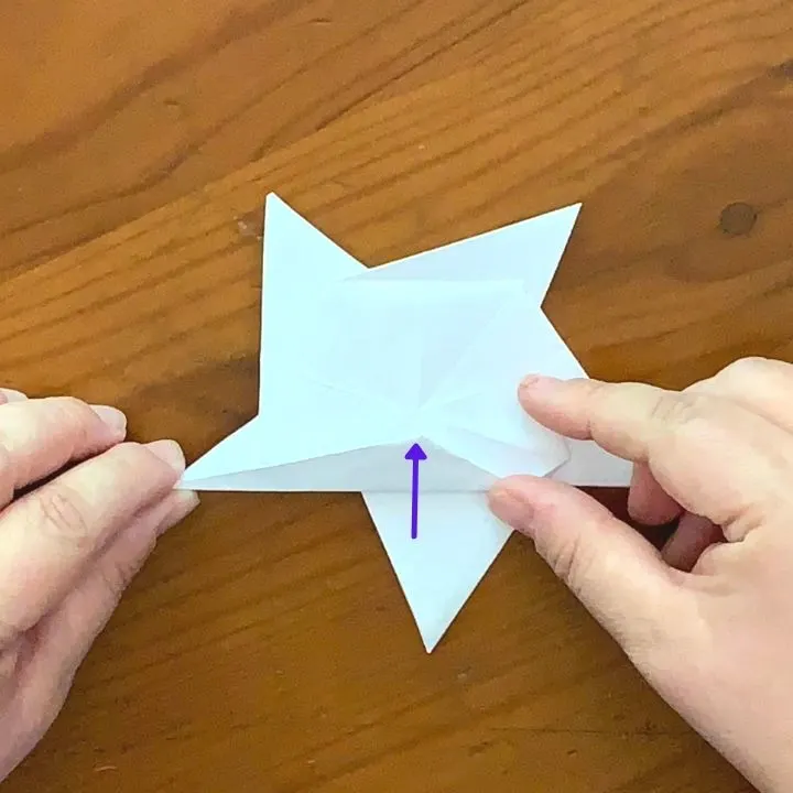 Creating an origami star