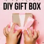 wrapping a gift box