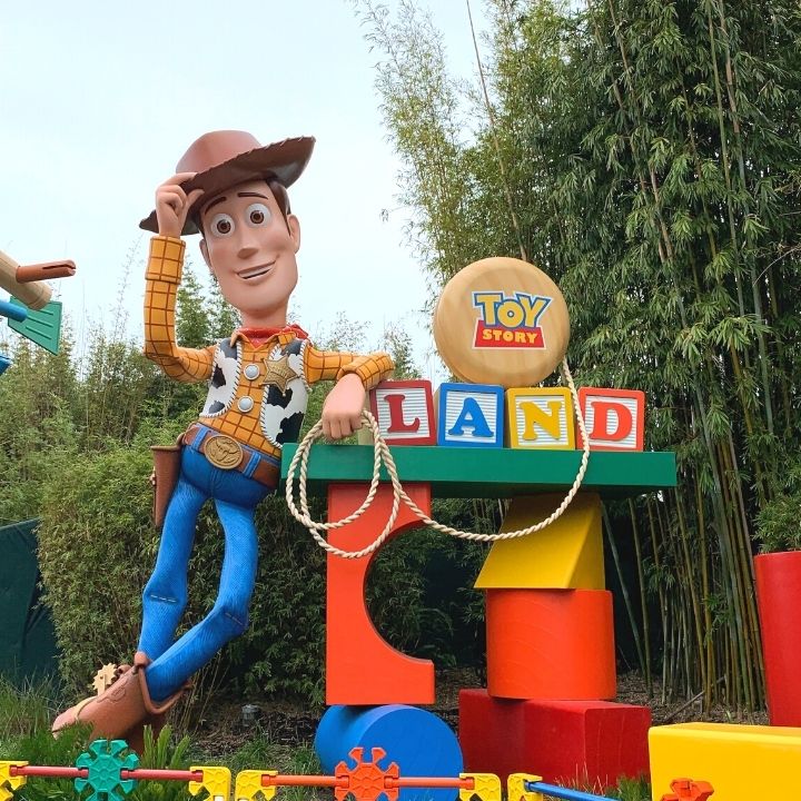 Toy Story Lane Welcome Sign in Disney's Hollywood Studios