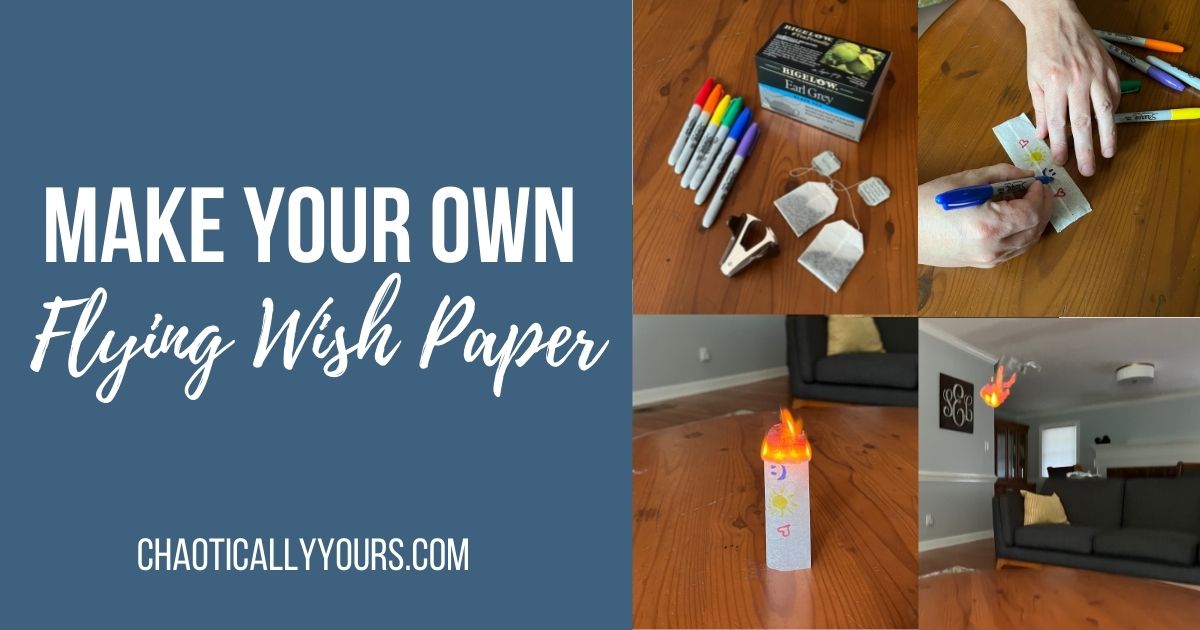 Flying Wish Paper: How To Make Your Own With Things You Already
