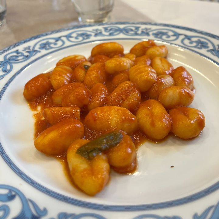 Gnocchi in Rome, Italy, served during EF Tours
